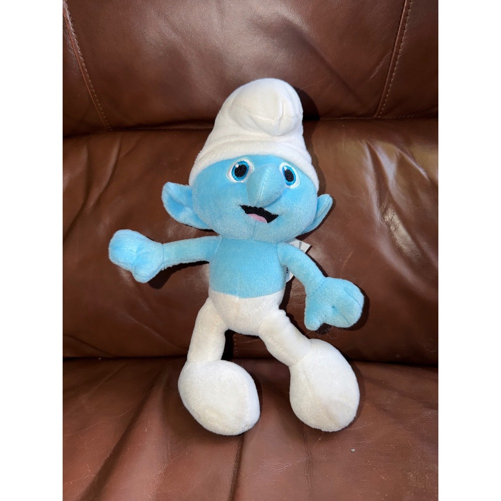 The Smurfs 2013 Official Movie Merchandise Blue Smurf Plush Stuffed‎ Animal 8"